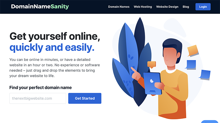 DomainNameSanity.com screenshot