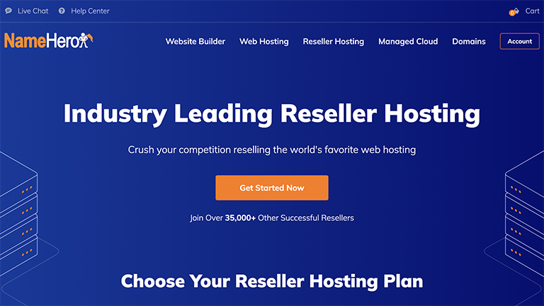 NameHero.com Reseller Hosting Screenshot